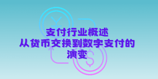 支付行业概述：从货币交换到数字支付的演变