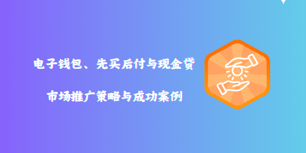 电子钱包、先买后付与现金贷：市场推广策略与成功案例